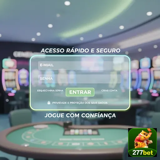Tela de login do site 277bet para acesso rápido e seguro.