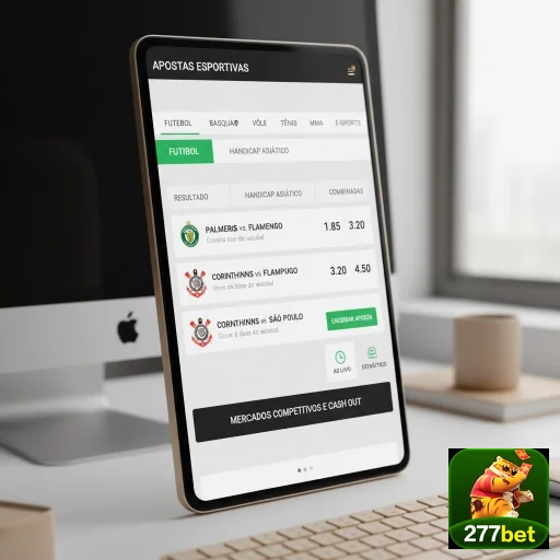 Exibição de apostas esportivas no site 277bet.