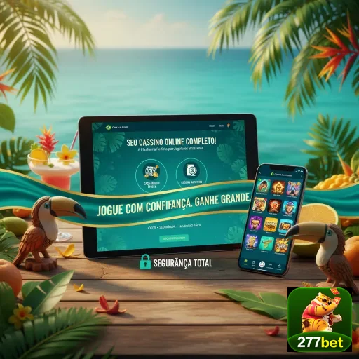 Tela de cassino online da 277bet com dispositivos móveis.