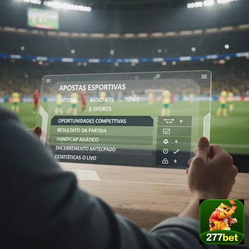 Usuário interage com o app 277bet em ambiente esportivo.