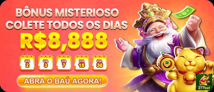 Promoção de bônus misterioso da 277bet com R$8.888.