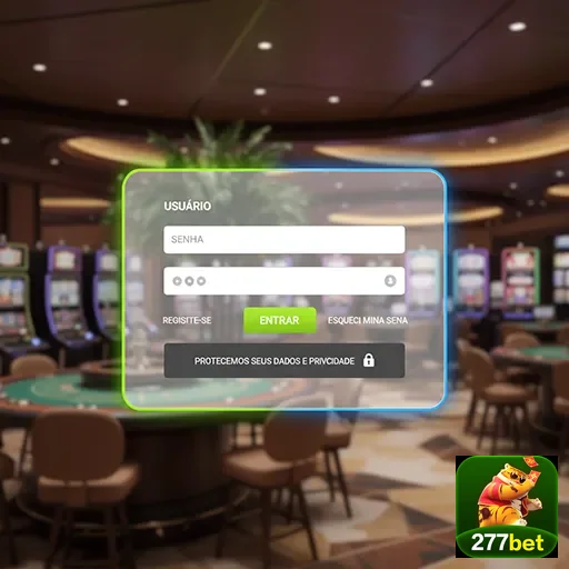 Tela de login da 277bet para suporte VIP aos jogadores.