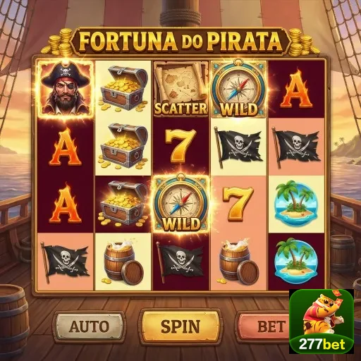 Tela do jogo 'Fortuna do Pirata' no 277bet.
