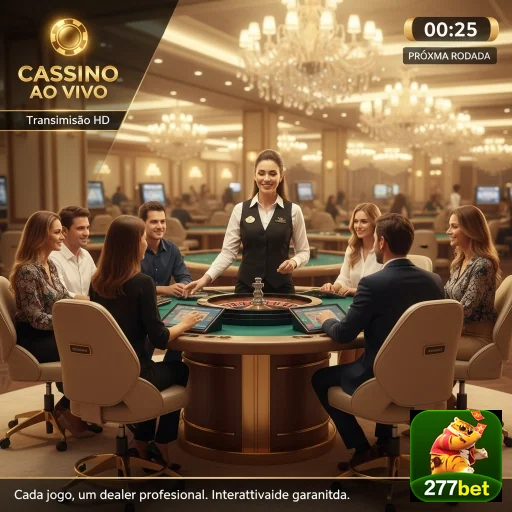 Jogadores se divertindo em jogo de cassino ao vivo na 277bet.