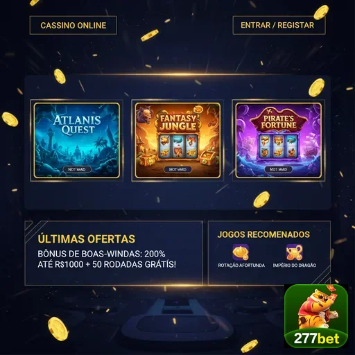 Tela inicial do cassino 277bet mostrando jogos populares.