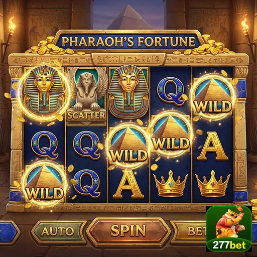 Tela do slot Pharaoh's Fortune no site 277bet.