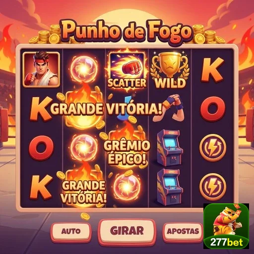 Imagem do jogo 'Punho de Fogo' na plataforma da 277bet.