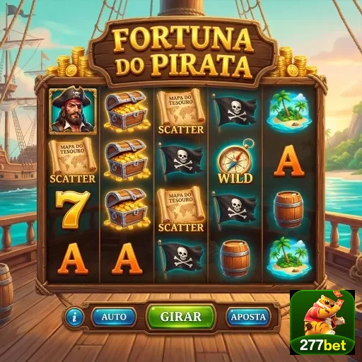 Imagem de caça-níqueis 'Fortuna do Pirata' no 277bet.
