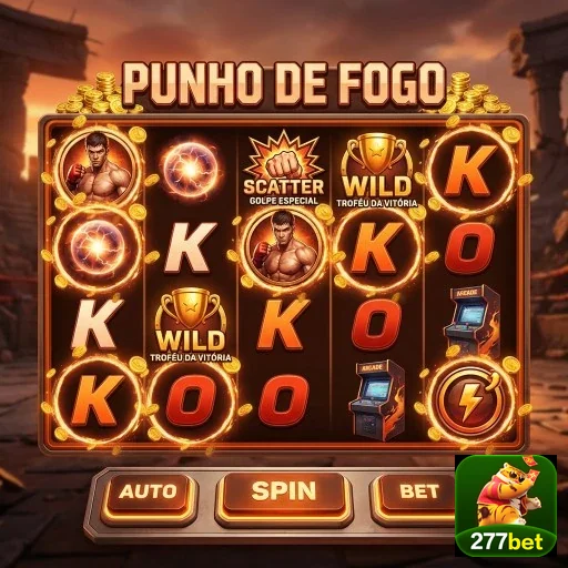 Slot game Punho de Fogo disponível no site 277bet.