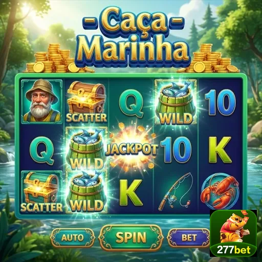Tela do jogo Caça Marinha na 277bet com jackpots.