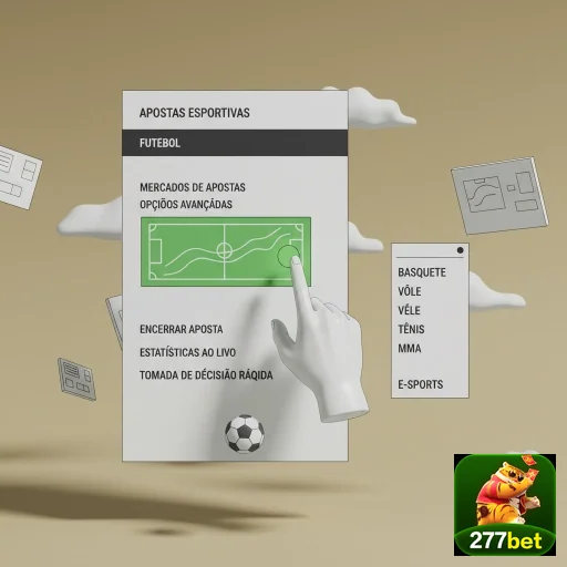 Interface de apostas esportivas da 277bet em destaque.