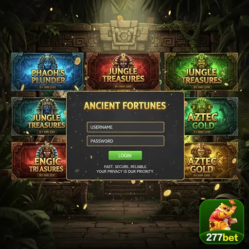 Tela de jogos de slot interativos na 277bet com várias opções.